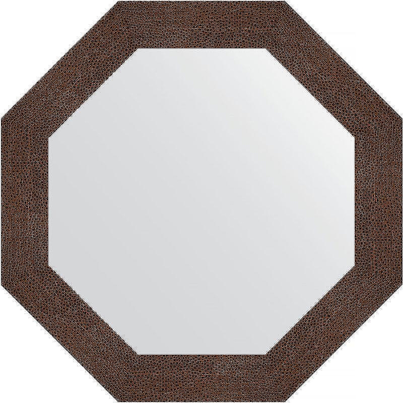 Зеркало Evoform Octagon 77х77 BY 3807 в багетной раме - Бронзовая лава 90 мм