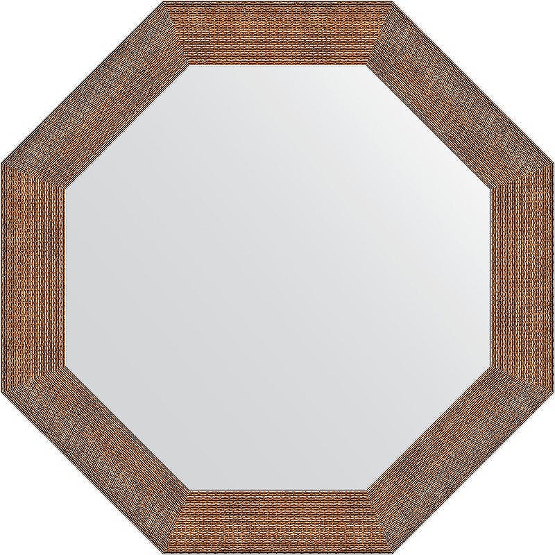Зеркало Evoform Octagon 77х77 BY 3882 в багетной раме - Медная кольчуга 88 мм