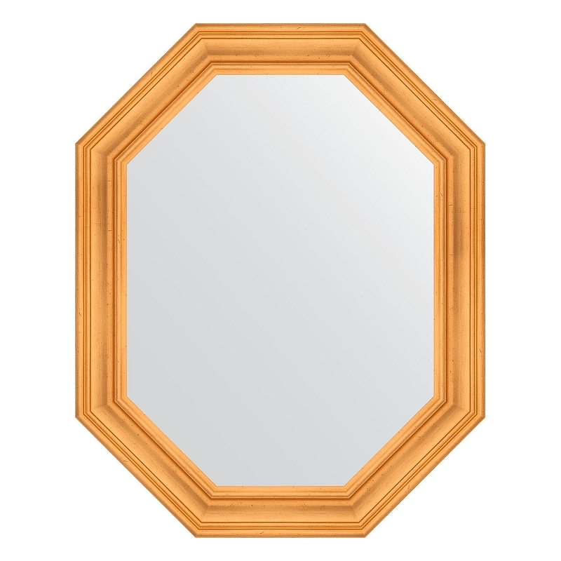 Зеркало Evoform Octagon 79х99 BY 7305 в багетной раме - Травленое золото 99 мм