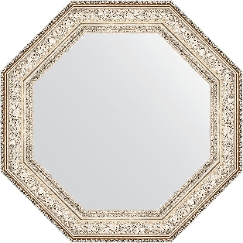 Зеркало Evoform Octagon 81х81 BY 3855 в багетной раме - Виньетка серебро 109 мм