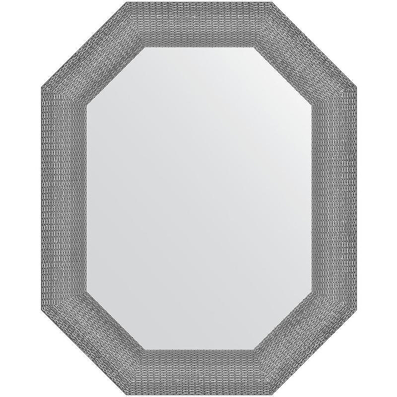 Зеркало Evoform Polygon 76х61 BY 7290 в багетной раме - Серебряная кольчуга 88 мм