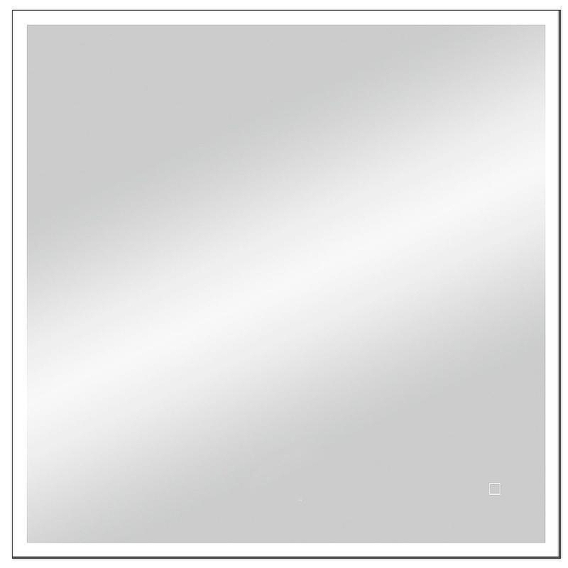 Зеркало Континент Solid 800x800 ЗЛП1608 с подсветкой с сенсорным выключателем