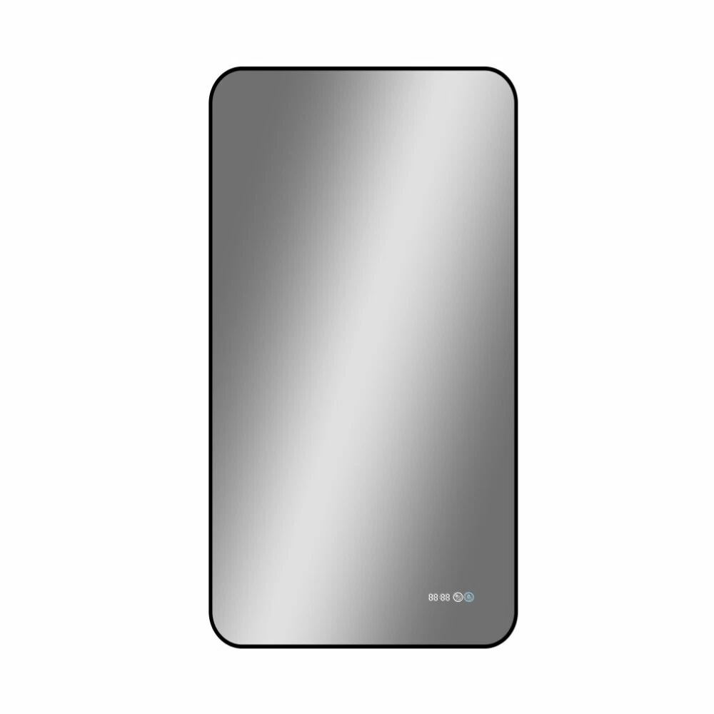 Зеркало с подсветкой прямоугольное 60х120 см с часами Continent Caseiro Led (ЗЛП5052)