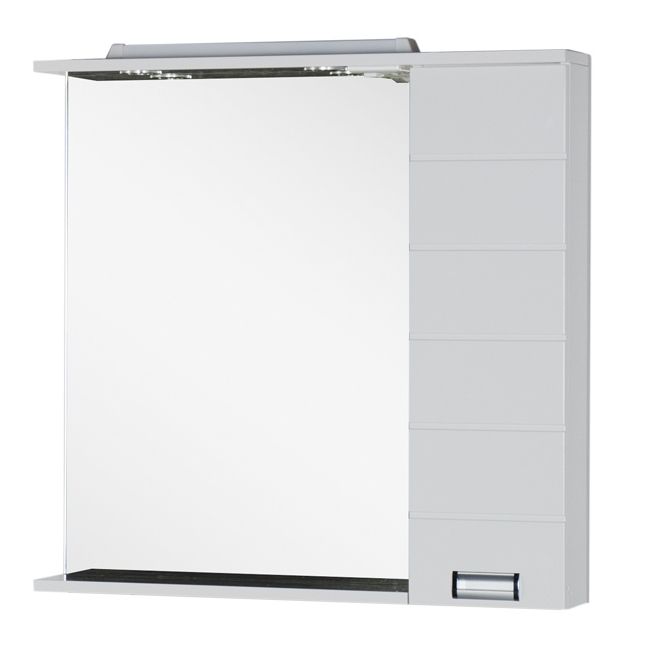 Зеркало-шкаф Aquanet Сити 90 L 00158575, цвет венге, левое