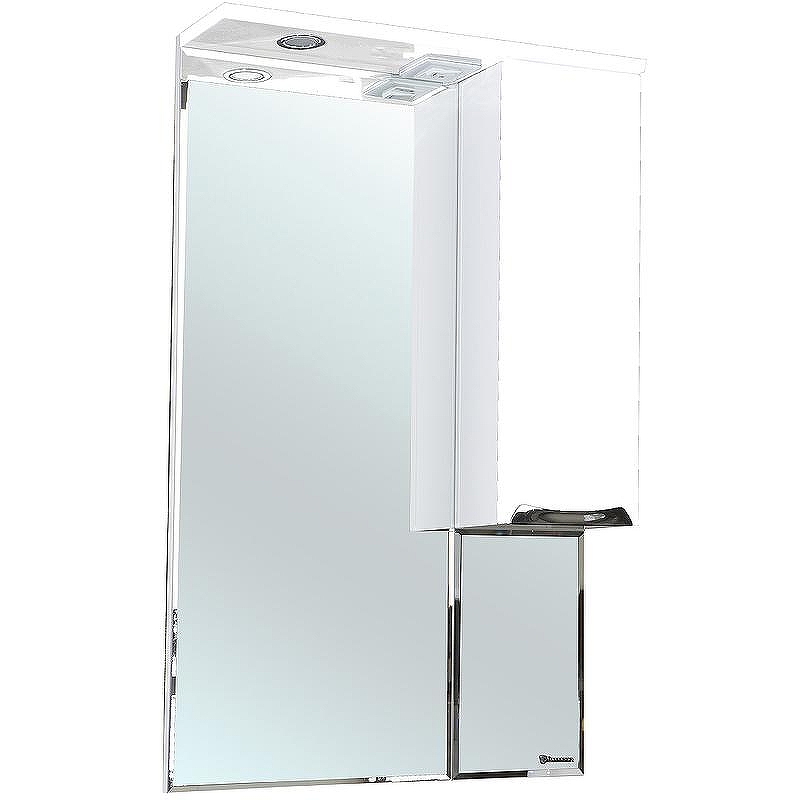 Зеркало со шкафом Bellezza Альфа 55 R 4618808001011 с подсветкой Белое