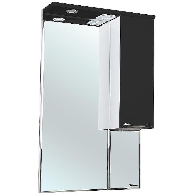 Зеркало со шкафом Bellezza Альфа 65 R 4618810001047 с подсветкой Белое Черное