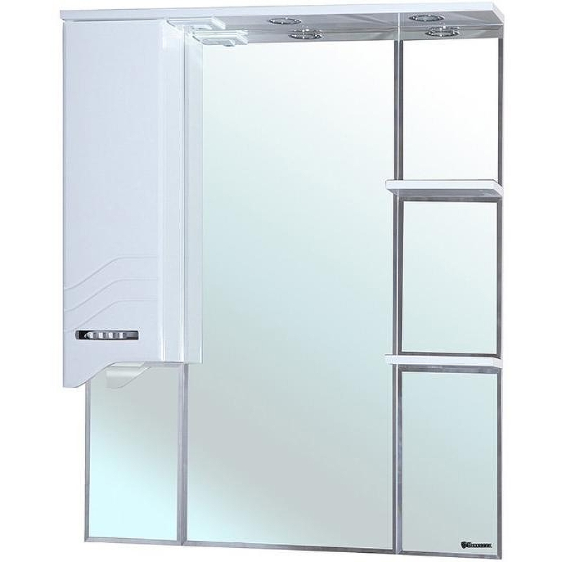 Зеркало со шкафом Bellezza Дрея 75 L 4611312002017 с подсветкой L Белое
