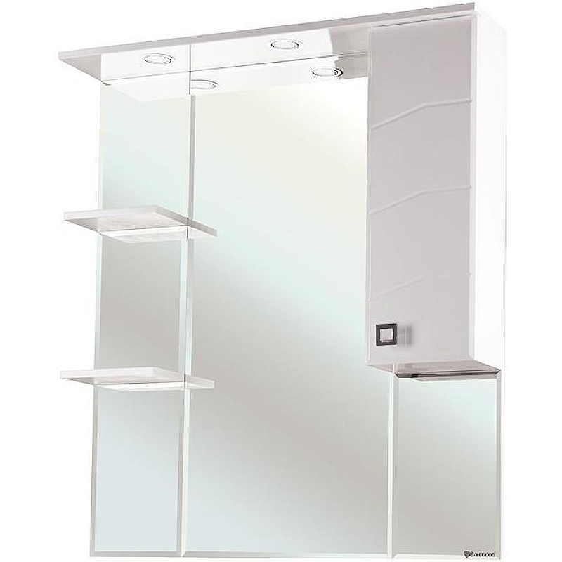 Зеркало со шкафом Bellezza Джулия 85 R 4611214001019 с подсветкой R Белое