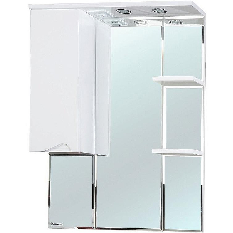 Зеркало со шкафом Bellezza Эйфория 80 L 4619113002014 с подсветкой Белое