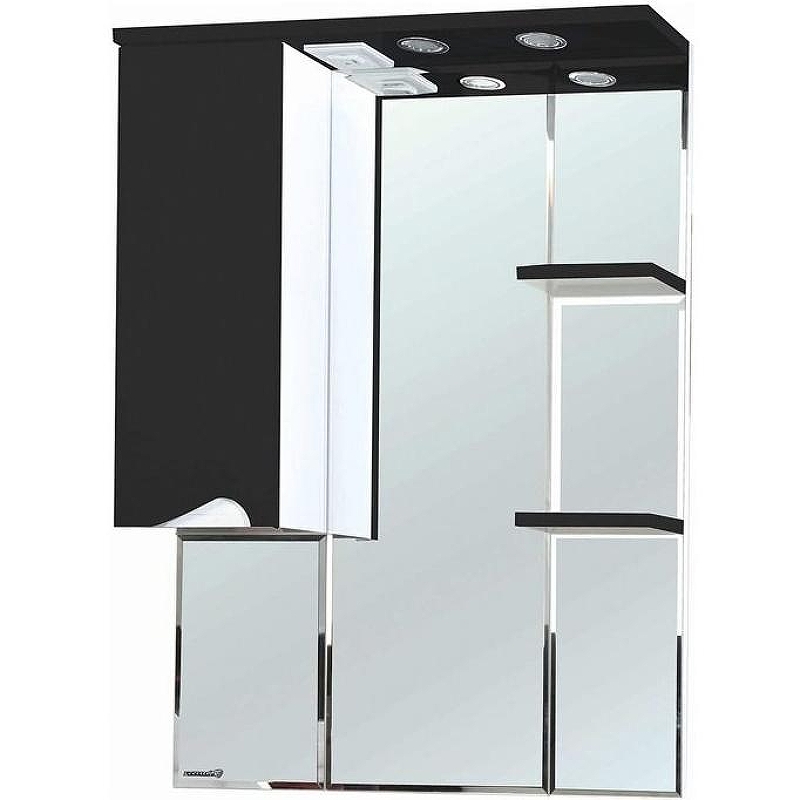 Зеркало со шкафом Bellezza Эйфория 80 L 4619113002045 с подсветкой Черное