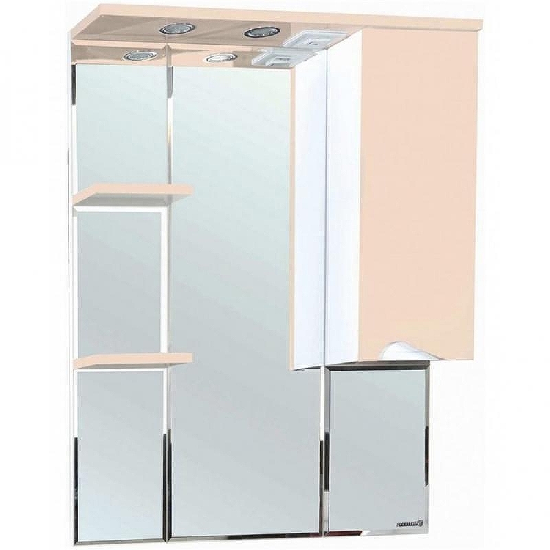 Зеркало со шкафом Bellezza Эйфория 80 R 4619113001079 с подсветкой Бежевое