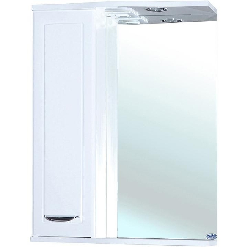 Зеркало со шкафом Bellezza Классик 55 L 4611908002018 с подсветкой Белое