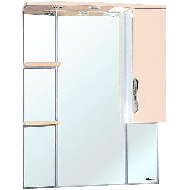 Зеркало со шкафом Bellezza Лагуна 75 4612112001071 с подсветкой R Бежевое