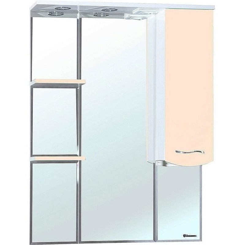 Зеркало со шкафом Bellezza Мари 85 R 4612914001224 с подсветкой Бежевое