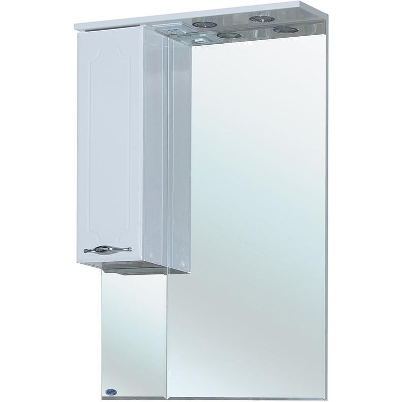 Зеркало со шкафом Bellezza Стелла 65 L 4616010002017 с подсветкой Белое