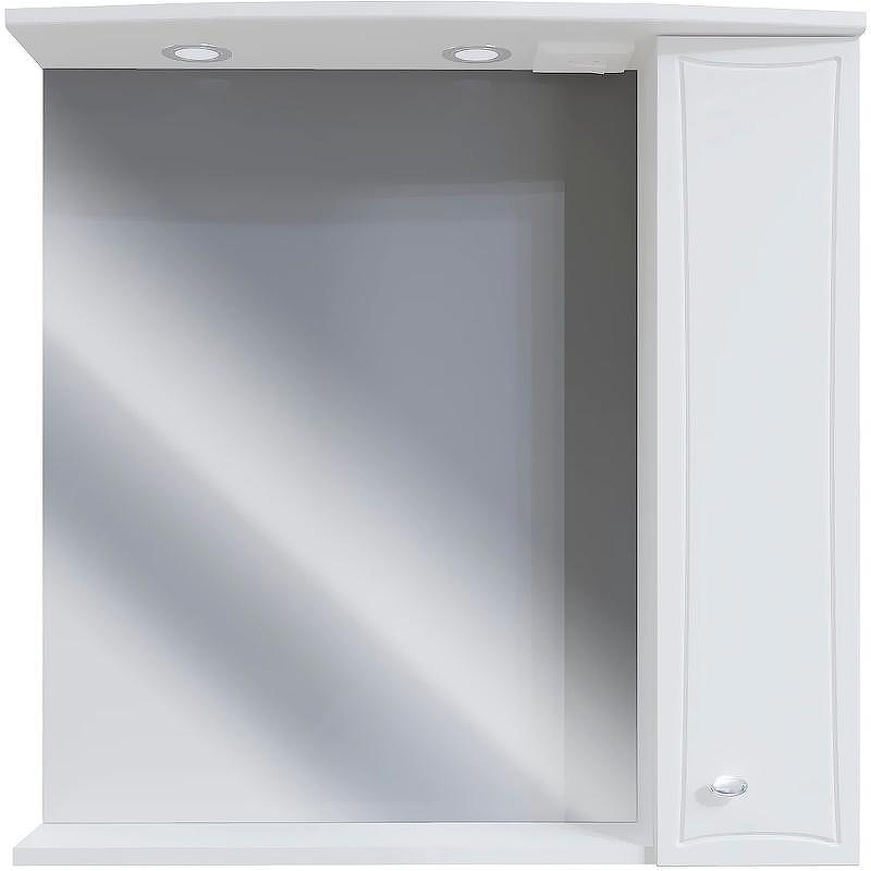 Зеркало со шкафом DIWO Кострома 75 R KOS.Z.75/P/W с подсветкой Белое