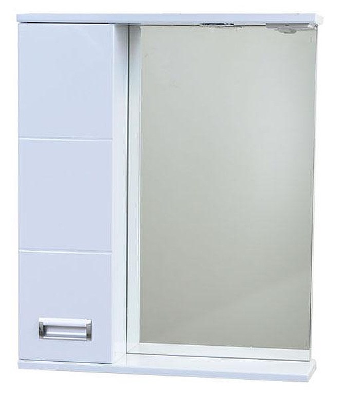 Зеркало со шкафом Emmy Монтана 60 L 210037 с подсветкой цвет Белый