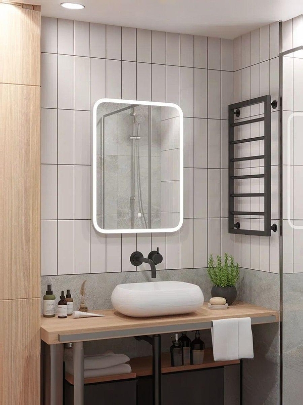 Зеркало Uperwood Foster 70 291020560 с подсветкой с сенсорным выключателем и подогревом