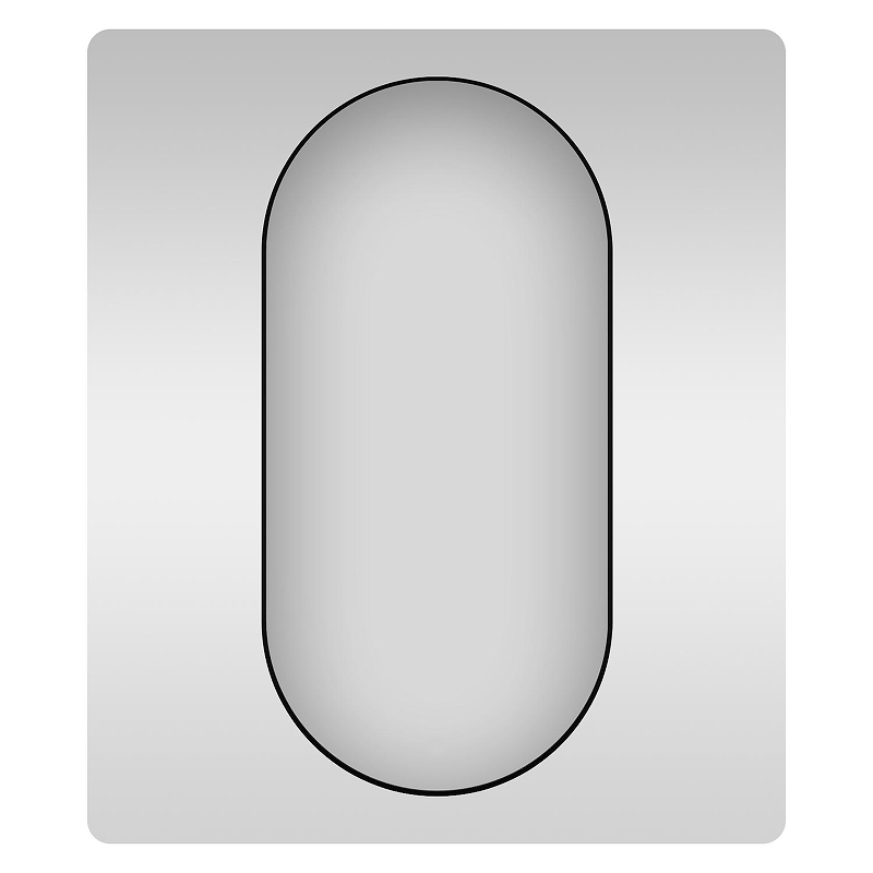 Зеркало Wellsee 7 Rays' Spectrum 50 172201440-172201450 цвет Черный матовый