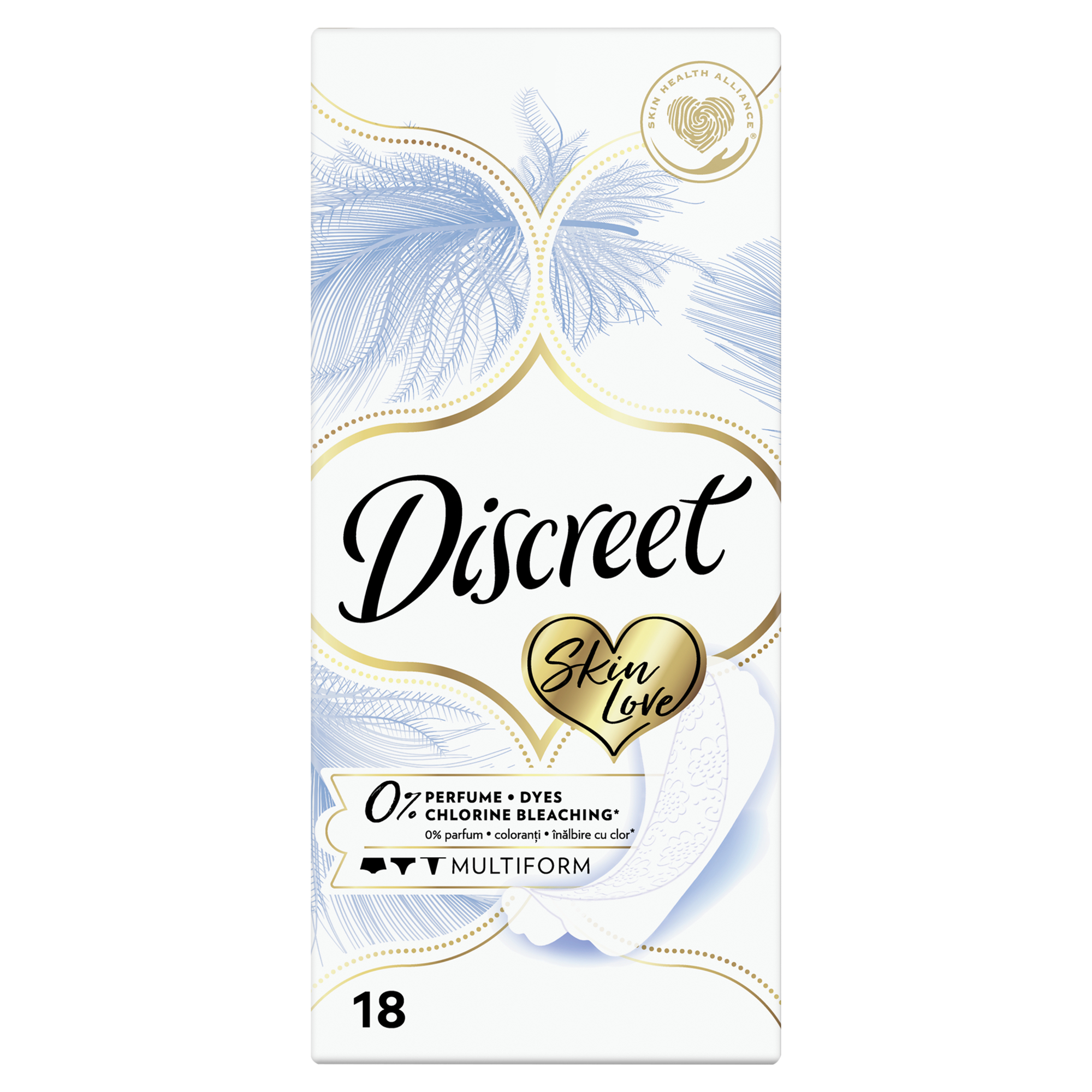 Женские ежедневные прокладки Discreet Multiform Skin Love 18 шт