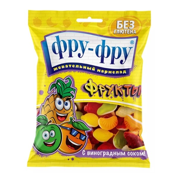 Жевательный мармелад Фру-фру фрукты 80 г