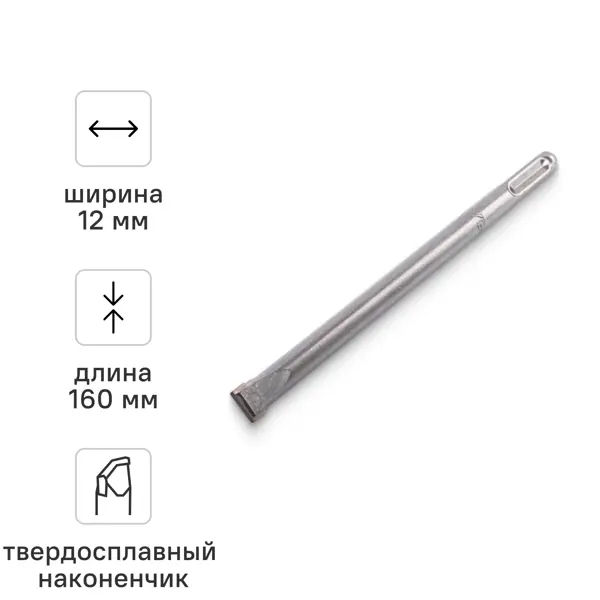 Зубило плоское SDS-plus Rage 558212 12x160 мм