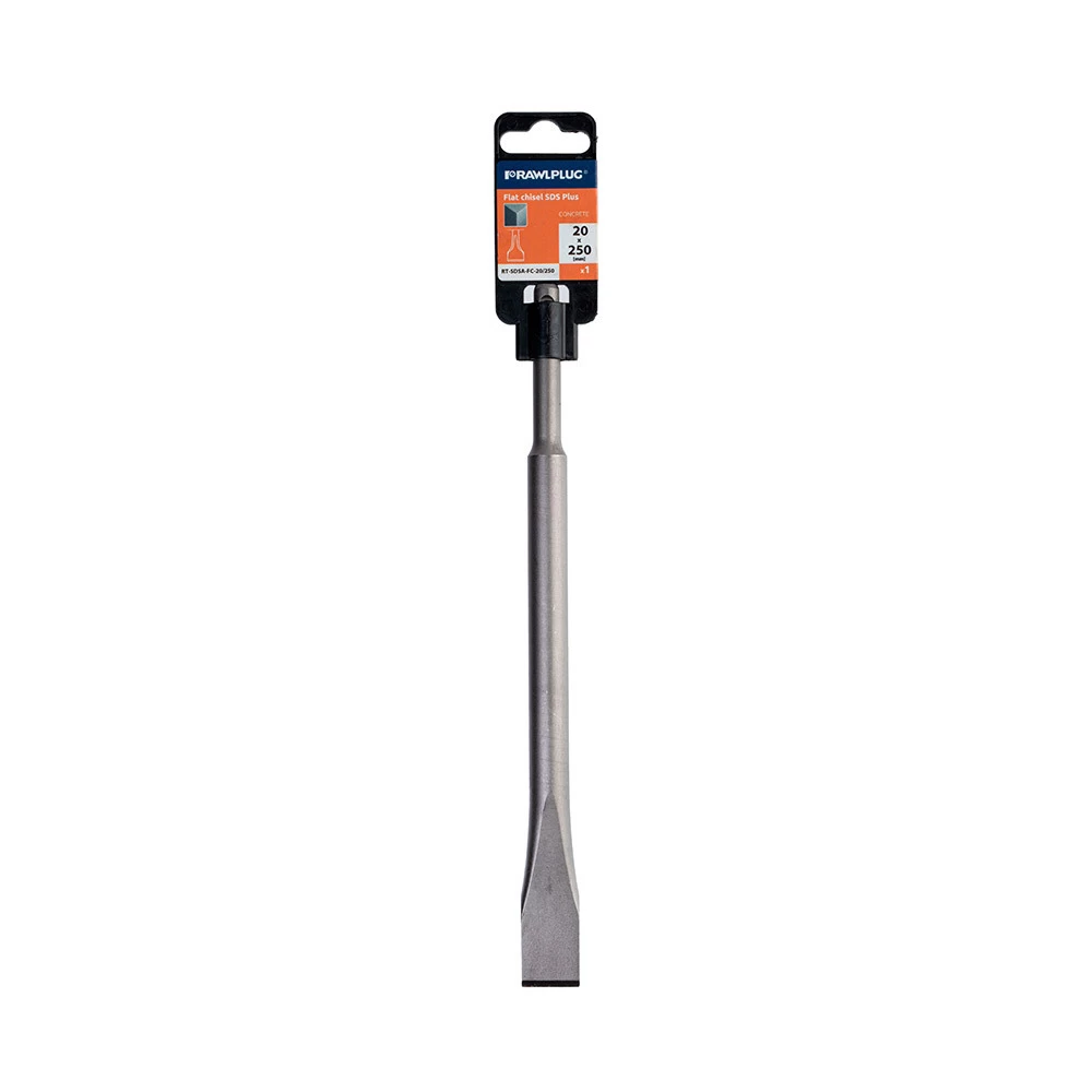 Зубило плоское SDS-plus Rawlplug (RT-SDSA-FC-20/250) 20х250 мм
