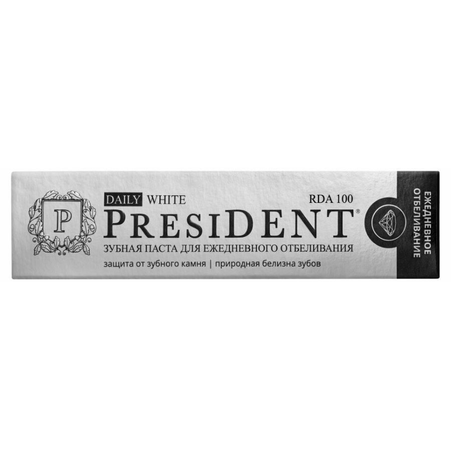 Зубная паста President Daily white 68 г