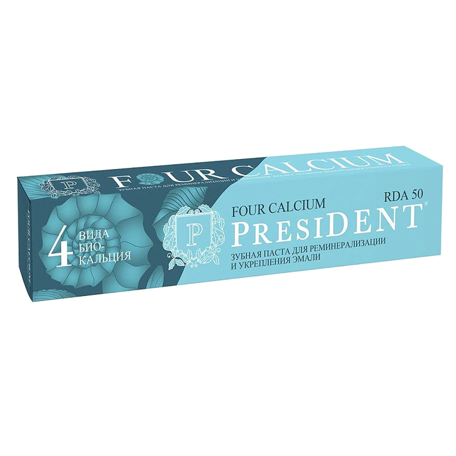 Зубная паста President Four Calcium 75 г