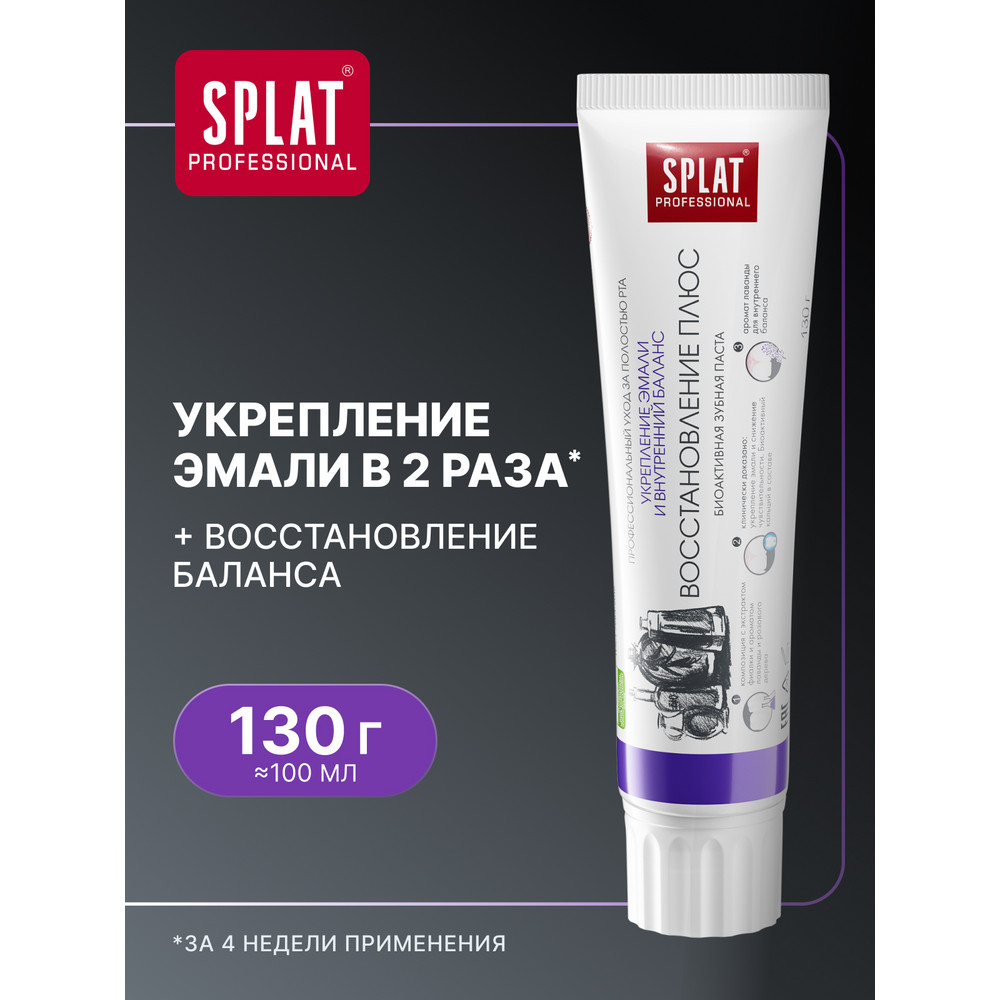 Зубная паста SPLAT Professional Восстановление плюс 130 г