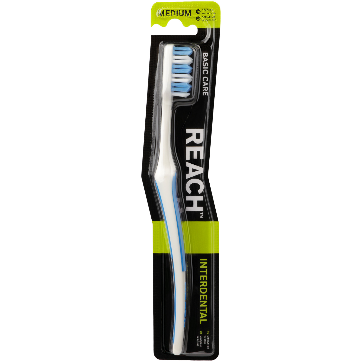 Зубная щетка Reach Interdental средняя White-Blue