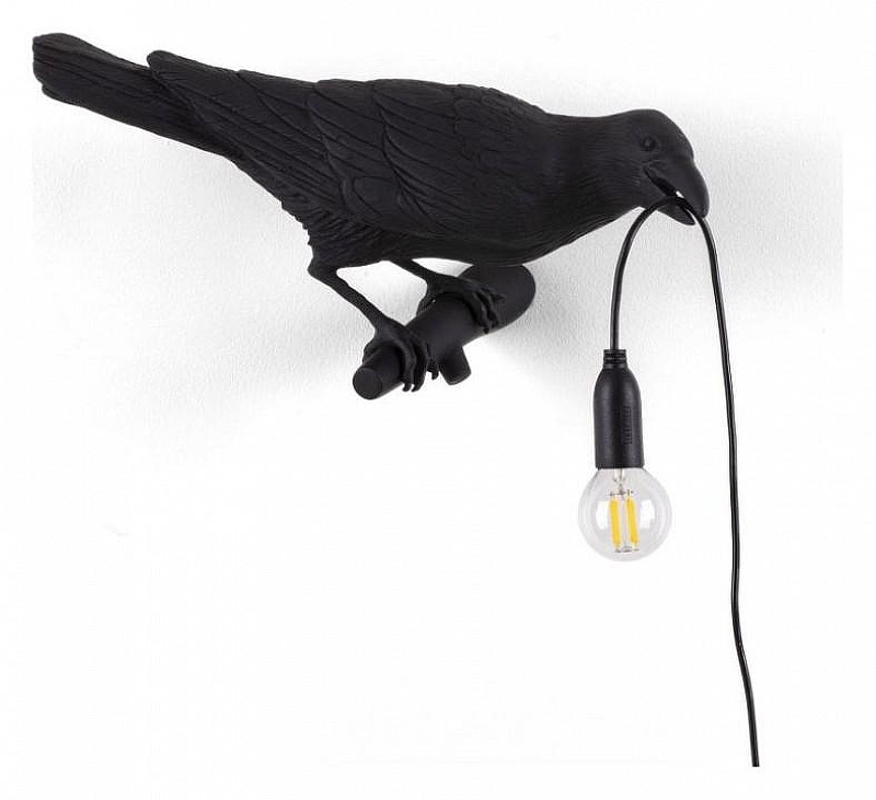 Зверь световой Seletti Bird Lamp 14738 цвет арматуры Черный