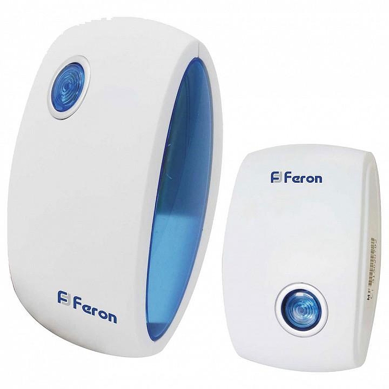 Звонок беспроводной Feron Saffit E-376 23689 цвет Белый, Синий